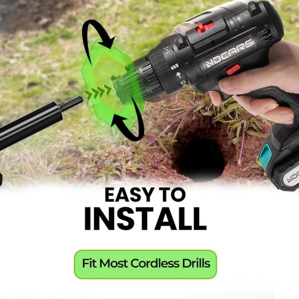 Spiral Auger Drill Bit – 1.6 x 9 Inch for Fast Planting - Image 5