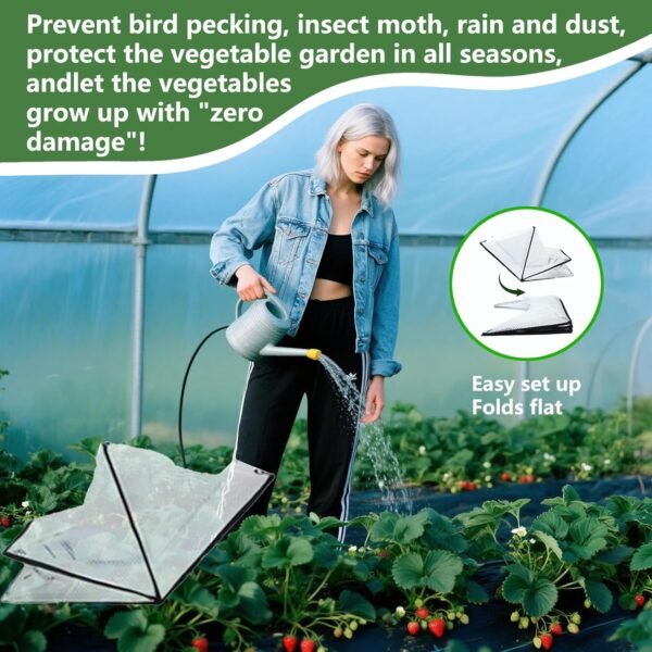 2 Pcs Garden Row Accelerator Cover – Waterproof Greenhouse for Raised Beds - Image 6